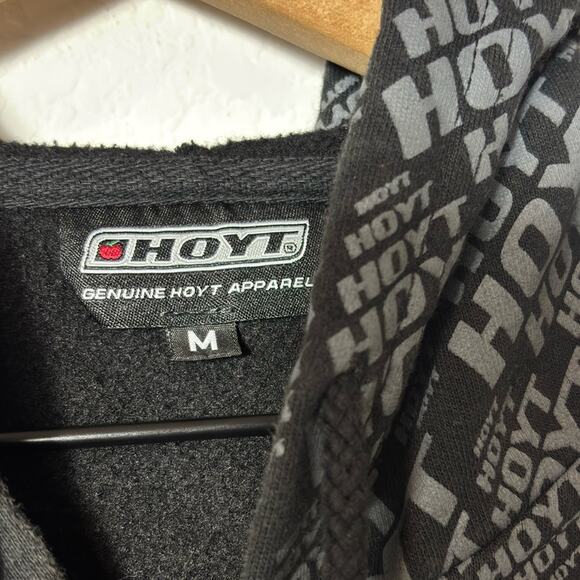 HOYT GENUINE HOYT APPAREL GREY BLACK ZIP UP JACKET SIZE MEDIUM - Picture 4 of 4